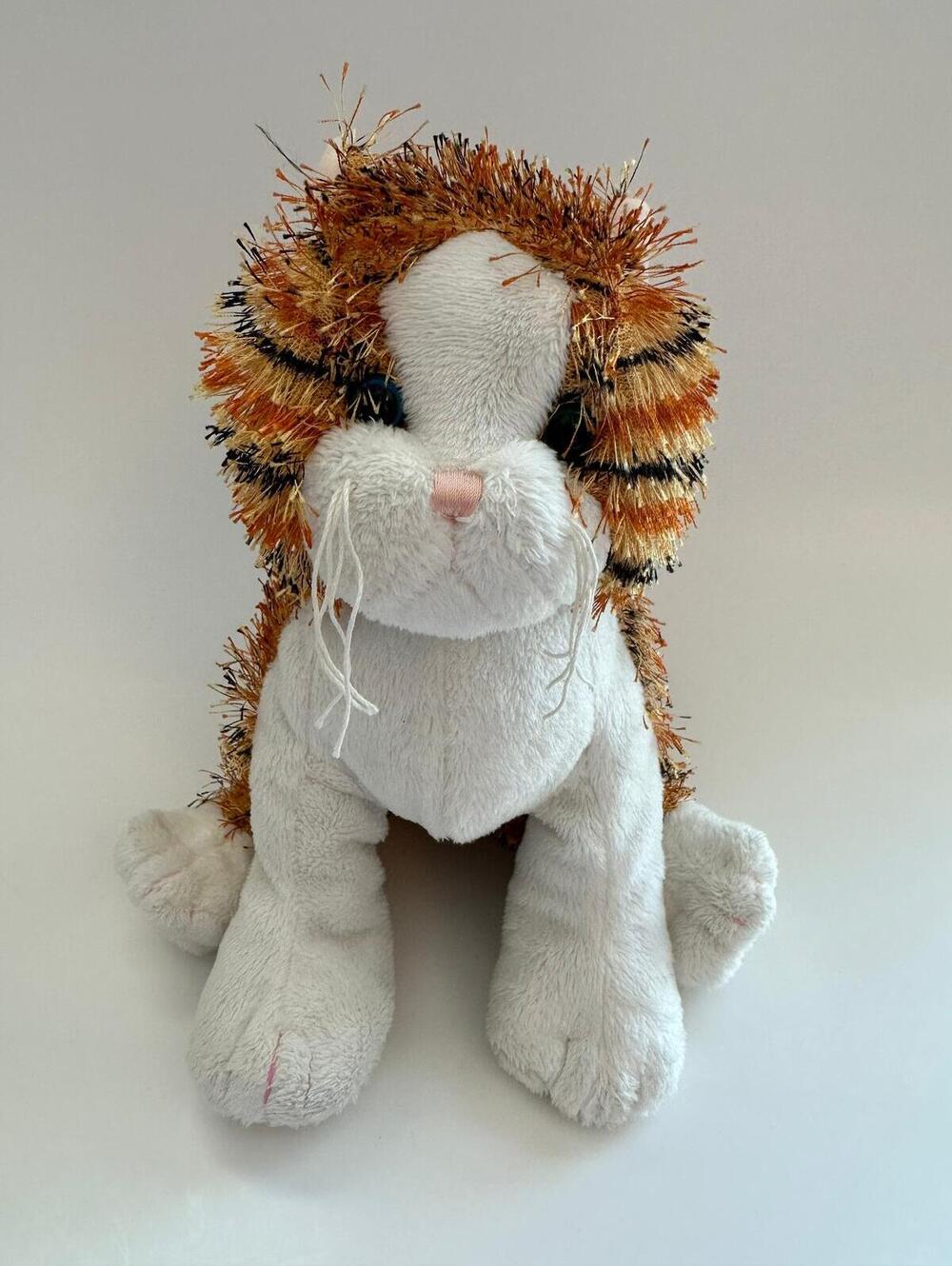 Adorable Vintage Webkinz “Striped Alley Cat” the Tabby Cat No Tag/Code (9 inch)